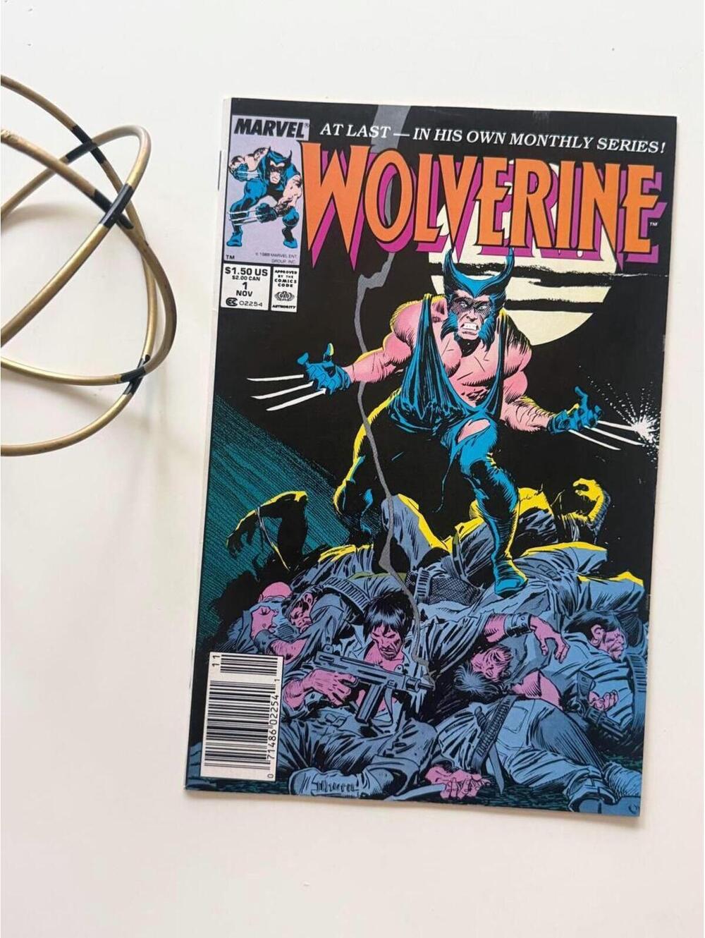 Wolverine #1 (1988) Comic Book – 1st App of Patch, Newsstand  | Buscema Key VF